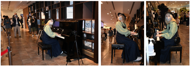 人気ピアノYouTuberハラミちゃん、渋谷マークシティのストリートピアノ設置記念イベントゲスト出演！生演奏披露で感動に包む！今後挑戦したいこと「子どもたちの笑顔をつくりたい」のサブ画像3