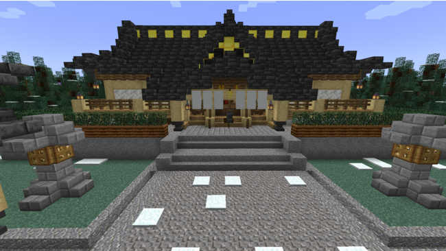 メタバースの世界を体験！ゲーム『Minecraft』内にみんなで年越しや初詣ができる『ドズル社神社』を期間限定で無料オープンのサブ画像3