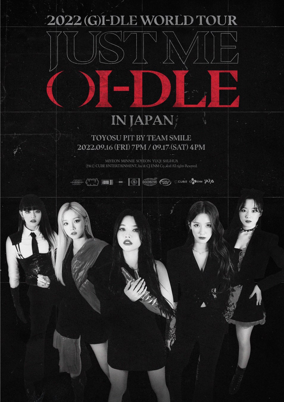 (G)I-DLE、初ワールドツアー日本公演「2022 (G)I-DLE WORLD TOUR ［JUST ME ( )I-DLE］IN JAPAN」豊洲PIT 2days開催決定のお知らせのサブ画像1