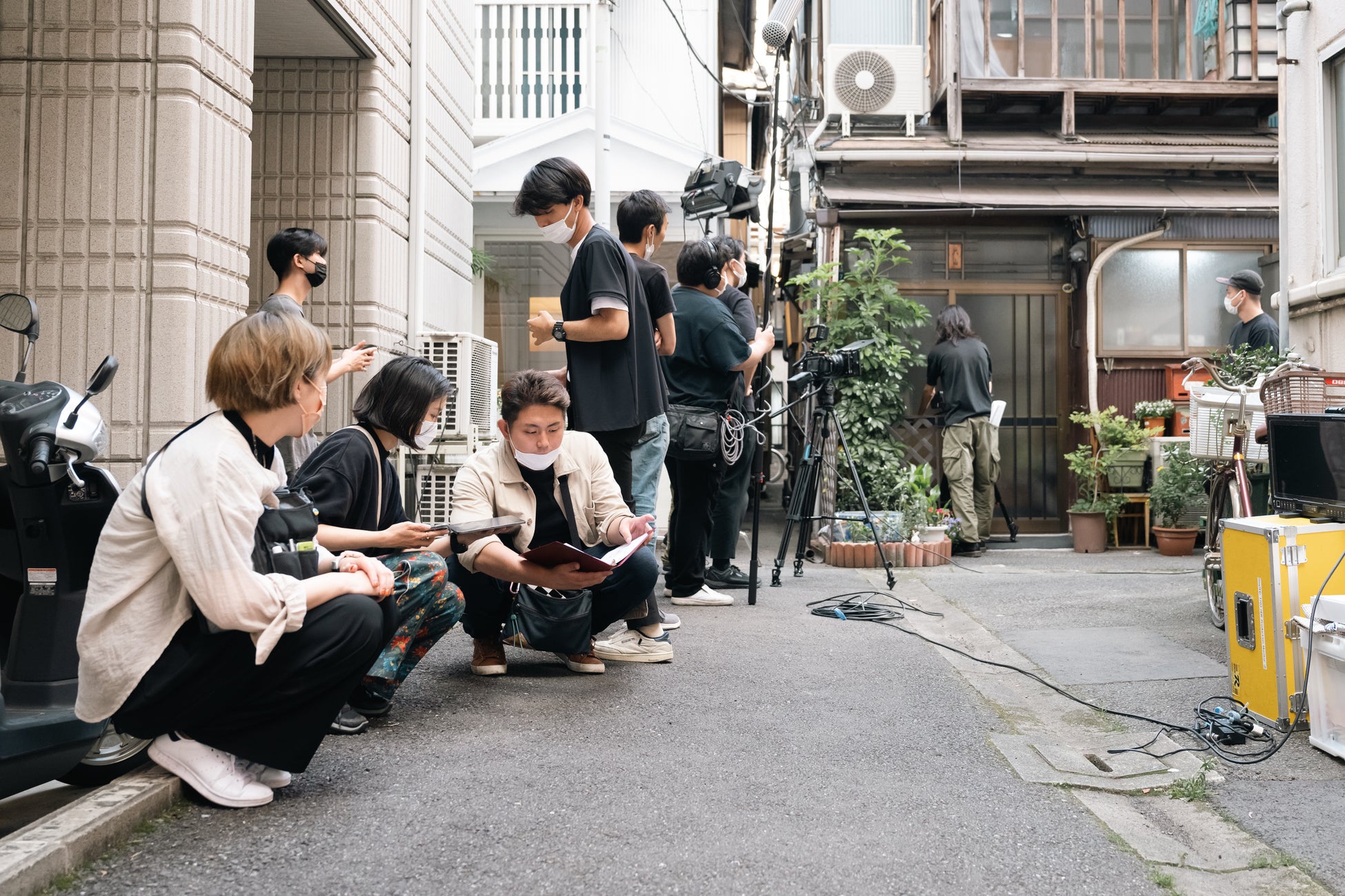 都市開発、そして未来と向き合う街を描いた短編映画『探す未来』。ハリウッド×日本の制作チームで手がけた作品が、この夏ついに完成！！のサブ画像1_撮影の様子　写真：加藤千雅