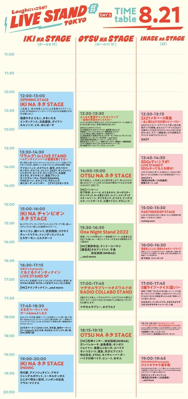 楽しみ方は無限大！東京公演3日間のタイムテーブルがついに発表！人気ボーイズグループOWV・OCTPATHの出演も決定！『LIVE STAND 22-23 TOKYO』のサブ画像6