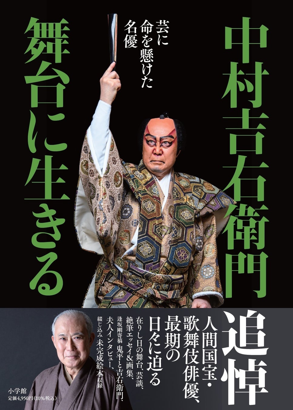 人間国宝、歌舞伎俳優、最期の日々に迫る単行本『中村吉右衛門　舞台に生きる』発売！のサブ画像1