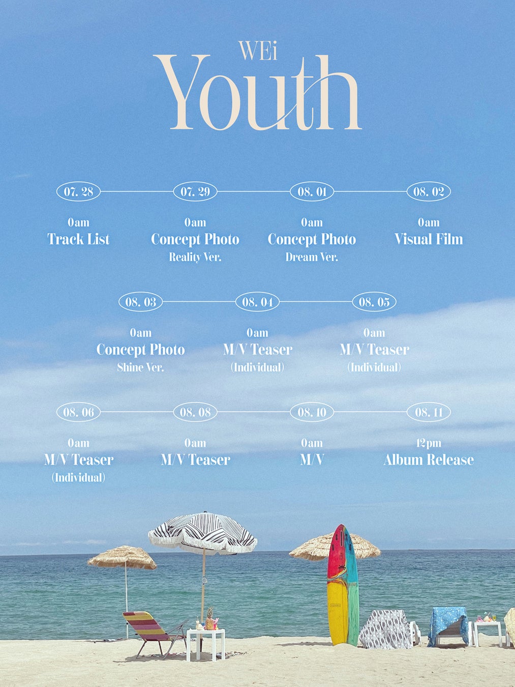 新人アイドル・WEiの爽やかな魅力がたっぷり！WEi日本デビューミニアルバム「Youth」Dream ver.コンセプトフォト公開！のサブ画像9_WEi Japan 1st Mini Album「Youth」PROMOTION PLAN