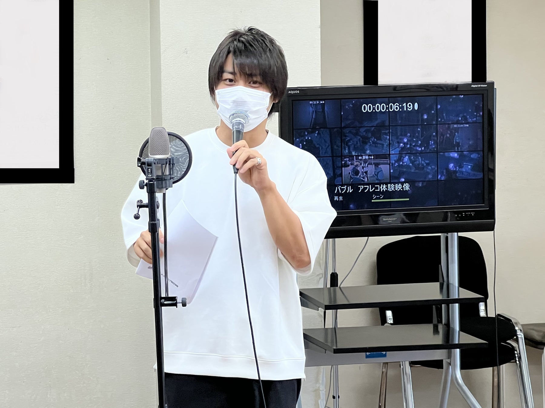人気卒業生声優・河本啓佑さんと一緒に挑戦した、アニメ映画『バブル』のアフレコ体験のサブ画像3