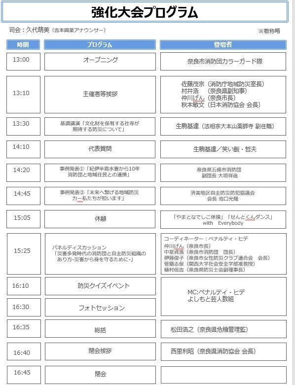 ペナルティ・ヒデ・笑い飯など、よしもと芸人も多数出演　「地域防災力充実強化大会in奈良2022」　2022年11月26月(土)奈良県コンベンションセンターにて開催！のサブ画像2