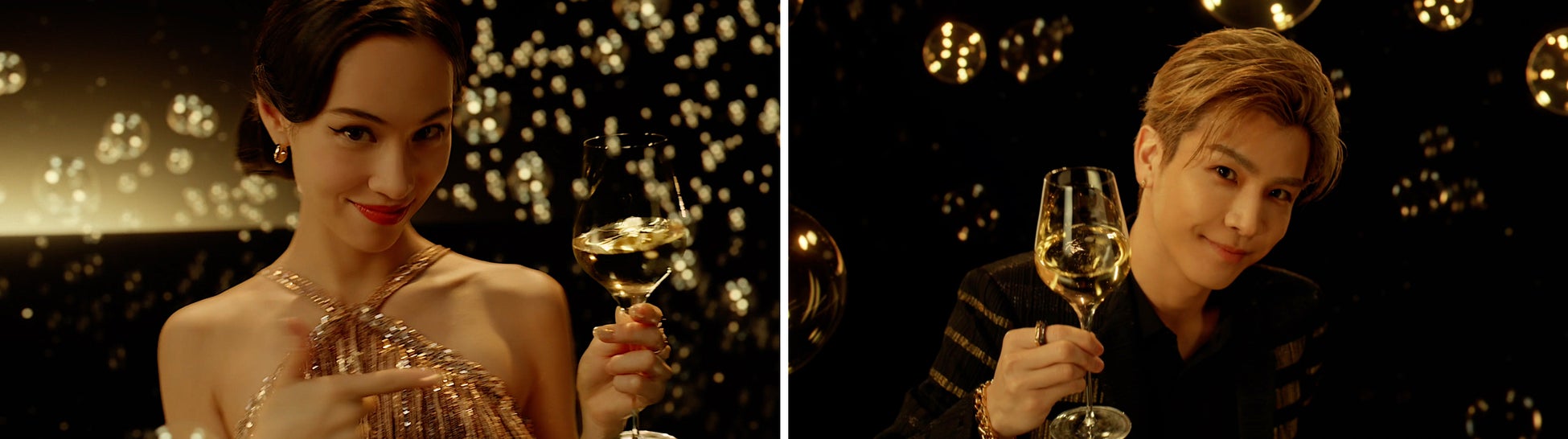 モエ・エ・シャンドン フレンズ オブ ザ ハウスの水原希子さん、岩田剛典さんによるホリデースペシャルムービー「モエ・エ・シャンドン “エフェルヴェソンス” シャンパンの魔法と輝きを」が完成のサブ画像1