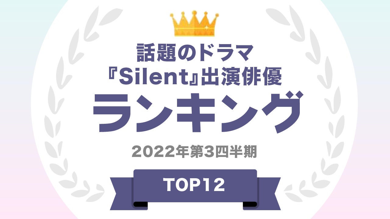 『タレントパワーランキング』がテレビドラマ『silent』出演タレントのランキングを発表！株式会社アーキテクトがスタートさせた、WEBサイト『タレントパワーランキング』ランキング企画第176弾！！のサブ画像1