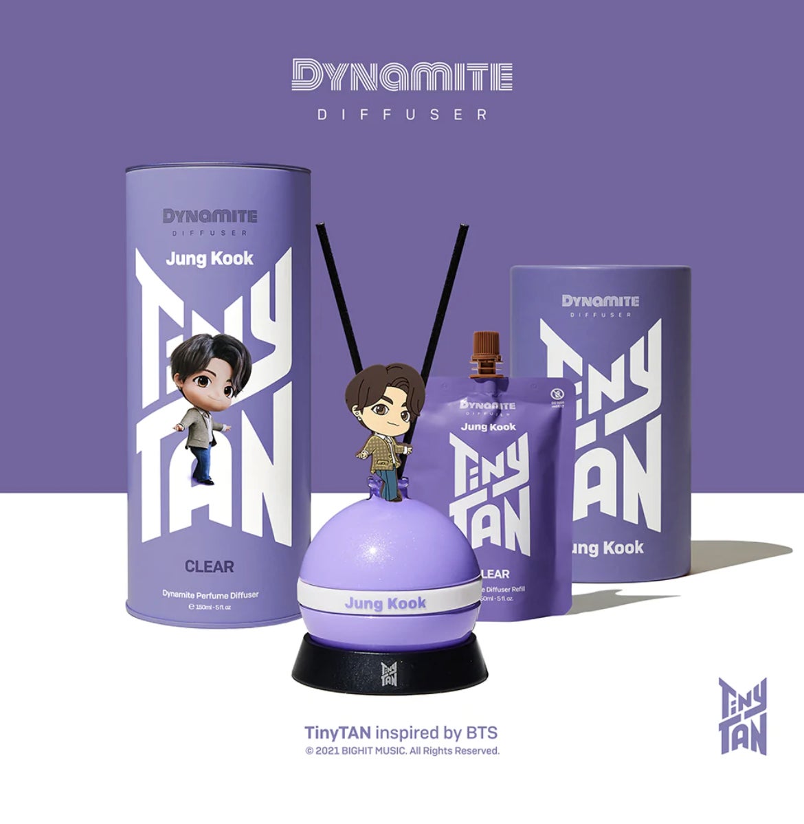 株式会社TRIP ONは、【BTS TinyTAN - VISSLA Dynamite Diffuser】を公式サイトで販売開始！のサブ画像8_JUNG KOOK　CLEAR　エッジのある清涼感
