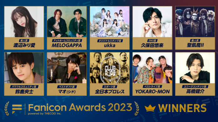 「Fanicon Awards 2023」各賞最優秀コミュニティ発表のメイン画像