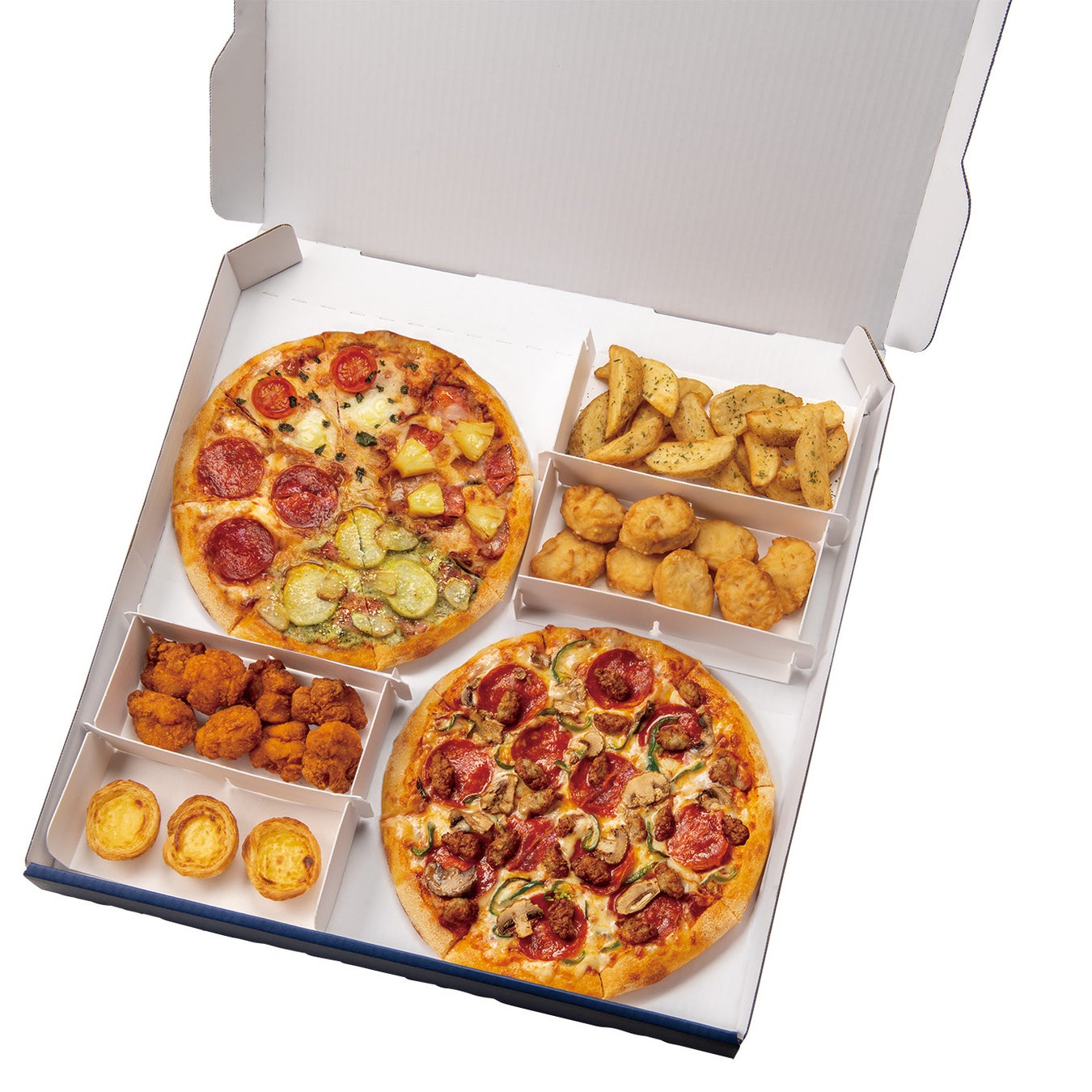 ドミノ・ピザ、大手宅配ピザ業界初※　ピザ2枚＆サイド4品！超ビッグなボックスに「みんなの大好きをいっぱい。」が詰まった「ビッグボックス（BIG BOX）」発売のサブ画像4