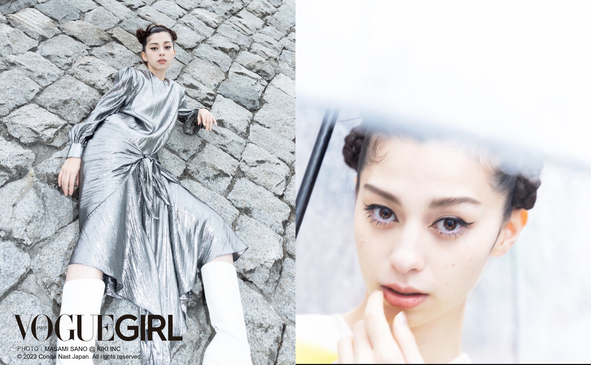『VOGUE GIRL』の人気企画「GIRL OF THE MONTH」の最終回を飾るのは中条あやみ！グレーの世界で見つけた新しい“永遠”の煌めきを表現のサブ画像1_VOGUE GIRL PHOTO：MASAMI SANO @ KIKI INC © 2023 Condé Nast Japan. All rights reserved.