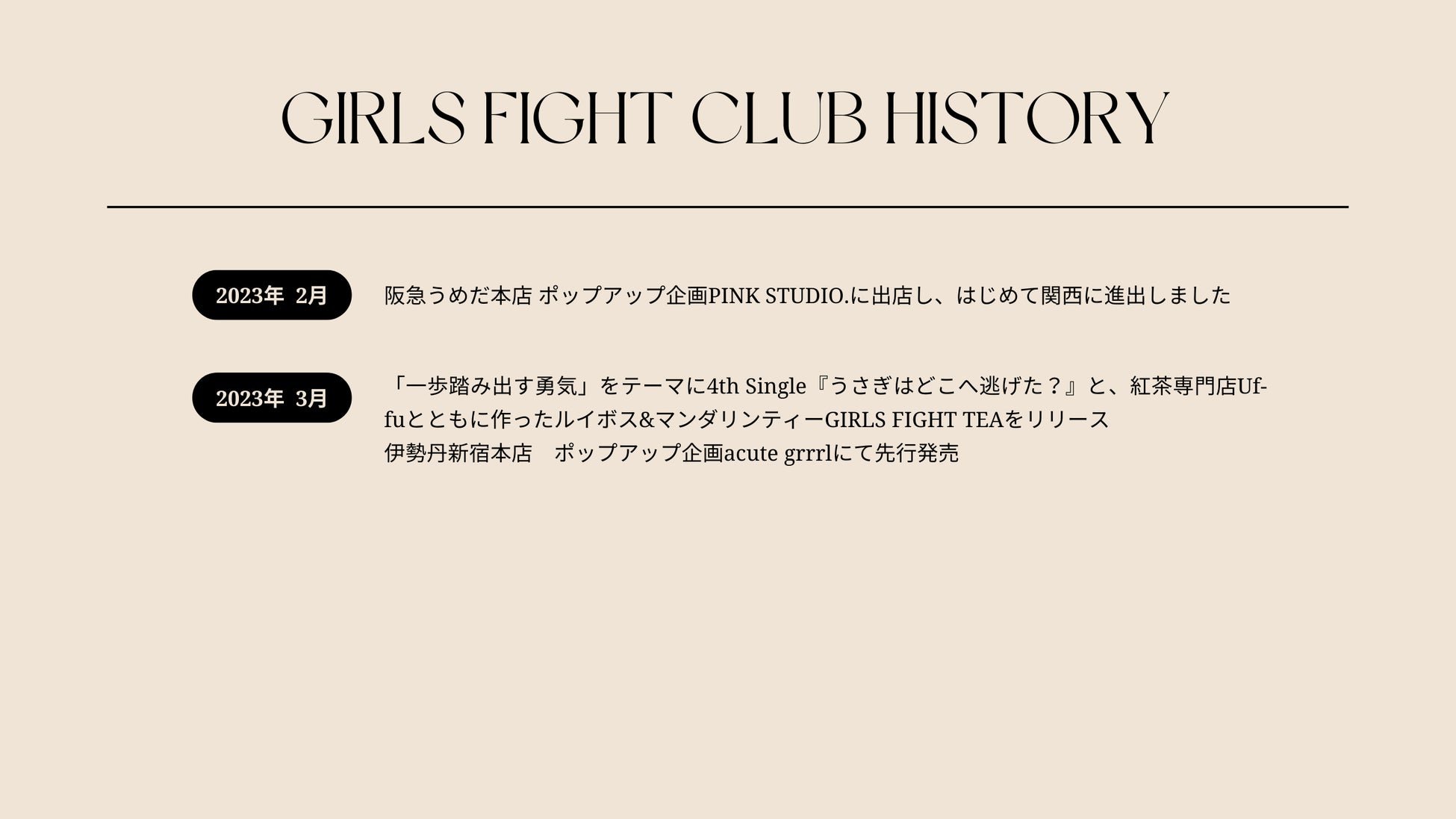 共創型ブランドGIRLS FIGHT CLUB、設立1周年を記念した1st Anniversary Ring発売でファンをモデルに起用。のサブ画像3_GIRLS FIGHT CLUBこれまで歩み