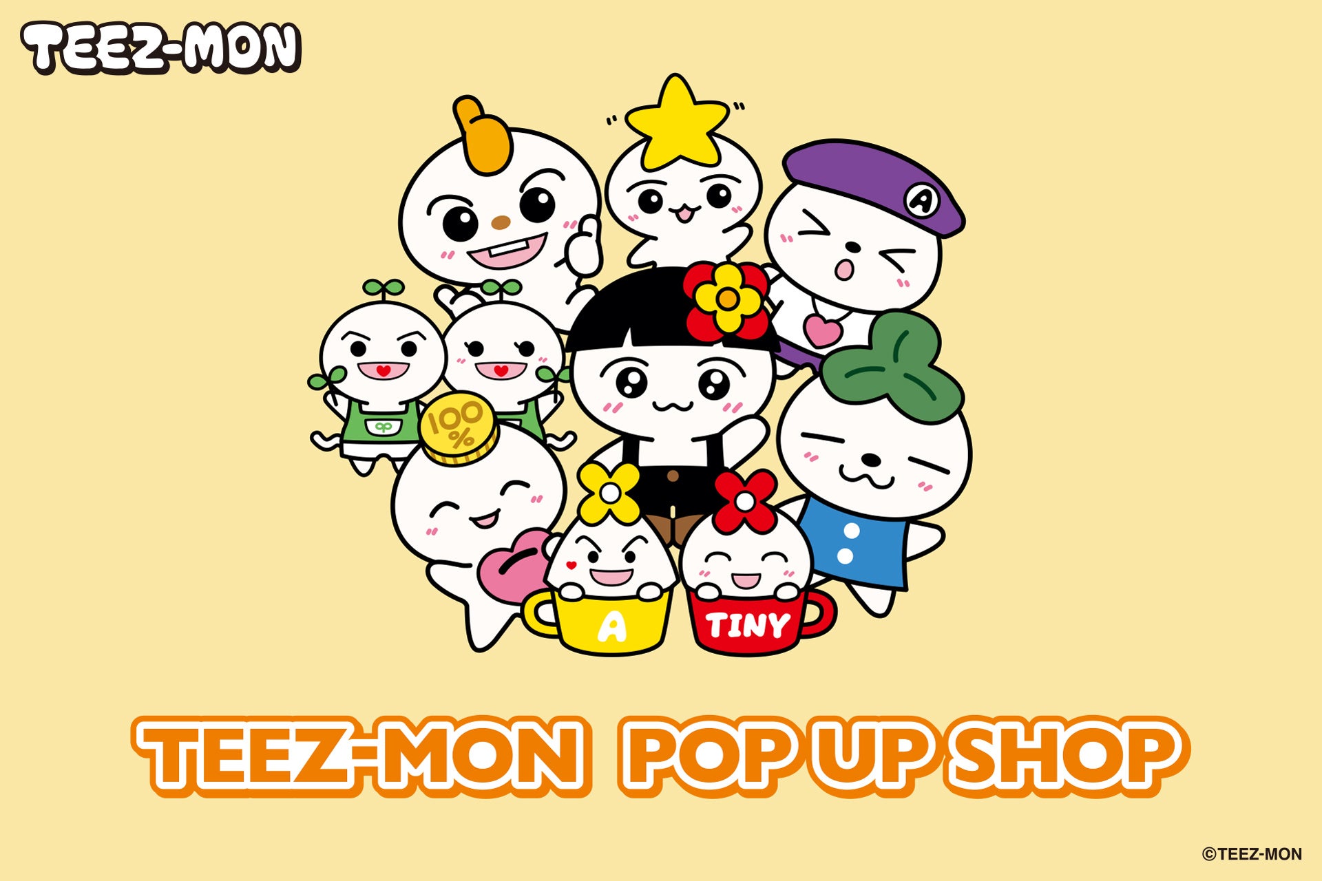 ATEEZ公式オリジナルキャラクター『TEEZ-MON（ティーズモン）』初の公式POP UP SHOP開催決定！のサブ画像1