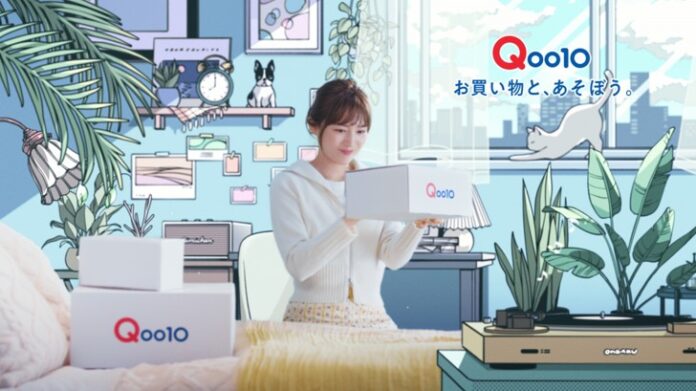 Qoo10「メガ割」新TV－CM『メガ割ナイトルーティン』篇6月1日（木）より全国でオンエア開始！川口春奈さんが部屋着でゴロゴロしながら、素に近い姿でQoo10でのショッピングを楽しむ！！のメイン画像