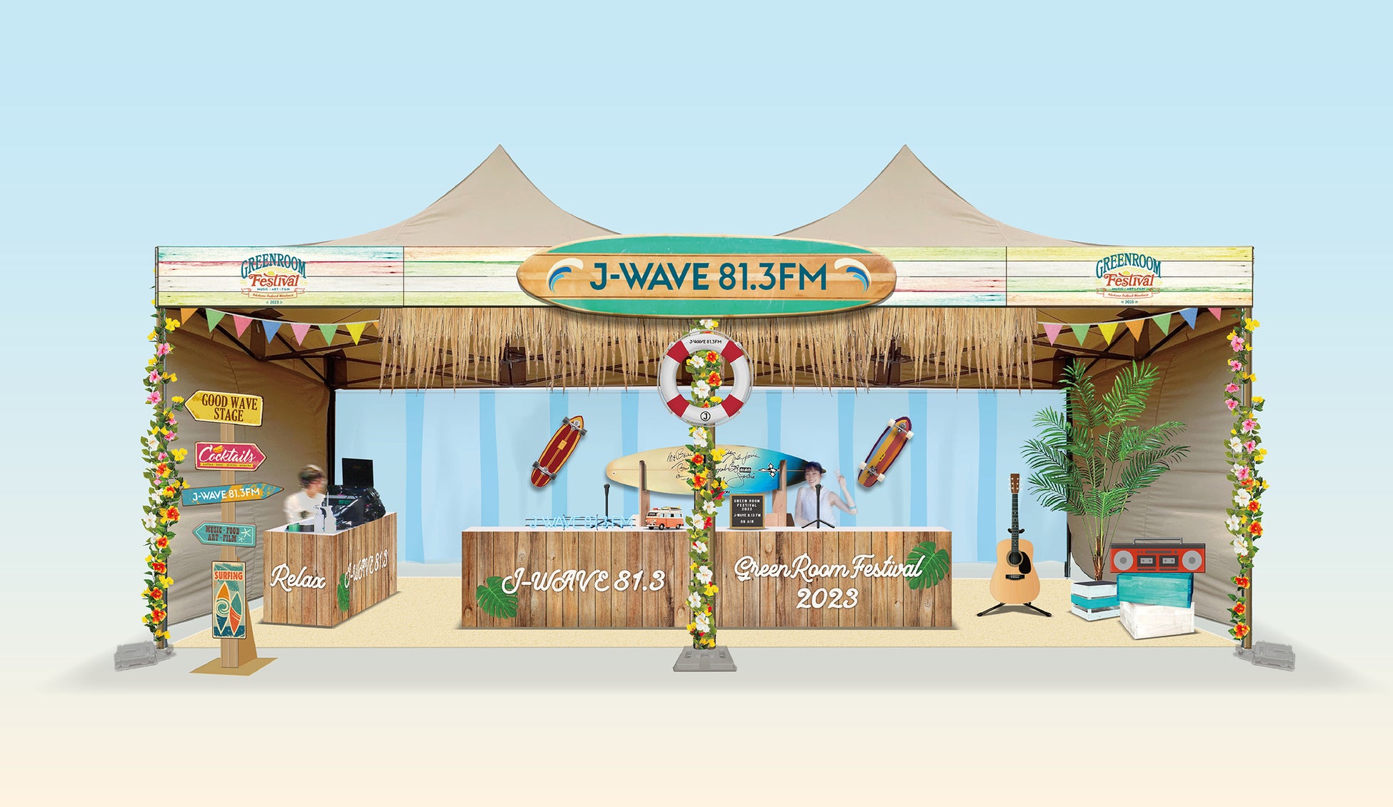 J-WAVE、「GREENROOM FESTIVAL'23」でラジオブースを出展！ 現地で公開収録のサブ画像2