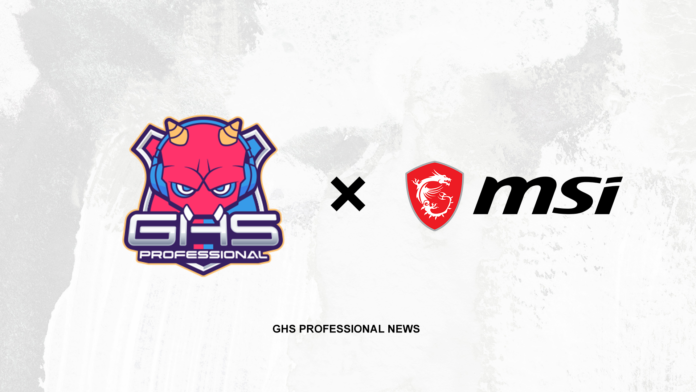 eSports プロチーム「GHS Professional」に世界を牽引するゲーミングブランド「MSI」オフィシャルスポンサー就任!!のメイン画像