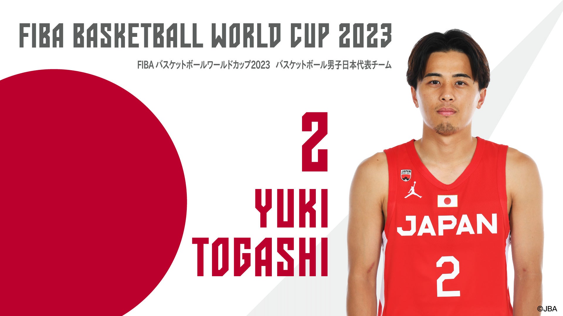 「FIBA バスケットボールワールドカップ 2023」 男子日本代表チームに千葉ジェッツ富樫勇樹と原修太メンバー入りのお知らせのサブ画像2