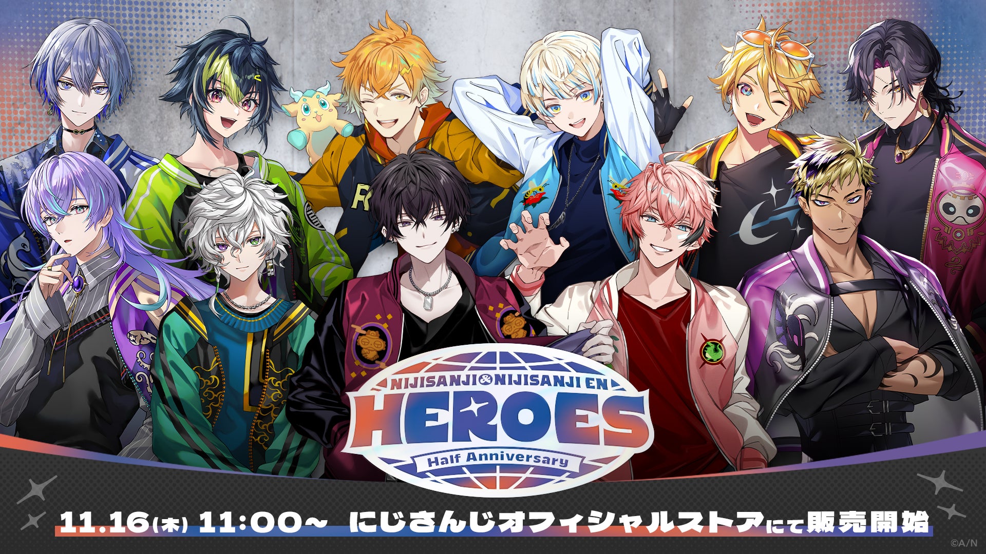 「NIJISANJI ＆ NIJISANJI EN HEROES Half Anniversary」グッズ2023年11月16日(木)11時(JST)からにじストア・ENストアにて同時販売開始！のサブ画像1