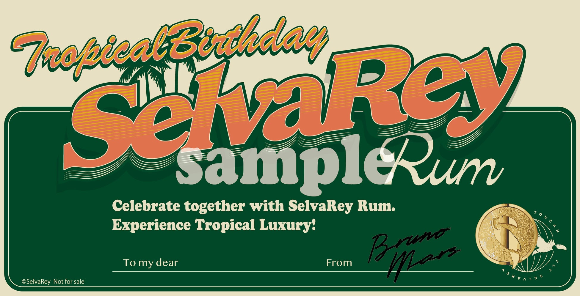 Tropical Birthday! ブルーノ・マーズのラムブランド「SelvaRey｜セルバレイ」　誕生日を記念してスペシャルフラワーギフト追加限定販売のサブ画像3