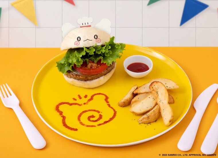 「NEXT KAWAII PROJECT」で1位を獲得した「はなまるおばけ」のテーマカフェが東京・池袋に初登場！「HANAMARUOBAKE KITCHEN」期間限定オープン！！のサブ画像4_はなまるおばけのはなまるハンバーガー