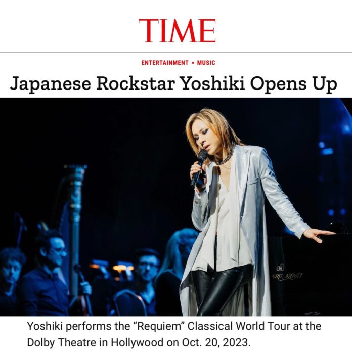 YOSHIKI 米「TIME」に登場“Yoshiki’s fame stretches beyond the borders of his home country.”のメイン画像