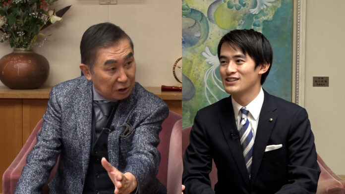 文枝が芦屋市の26歳・高島崚輔市長と対談！『桂文枝の全国の首長さんに逢いたい！』のメイン画像