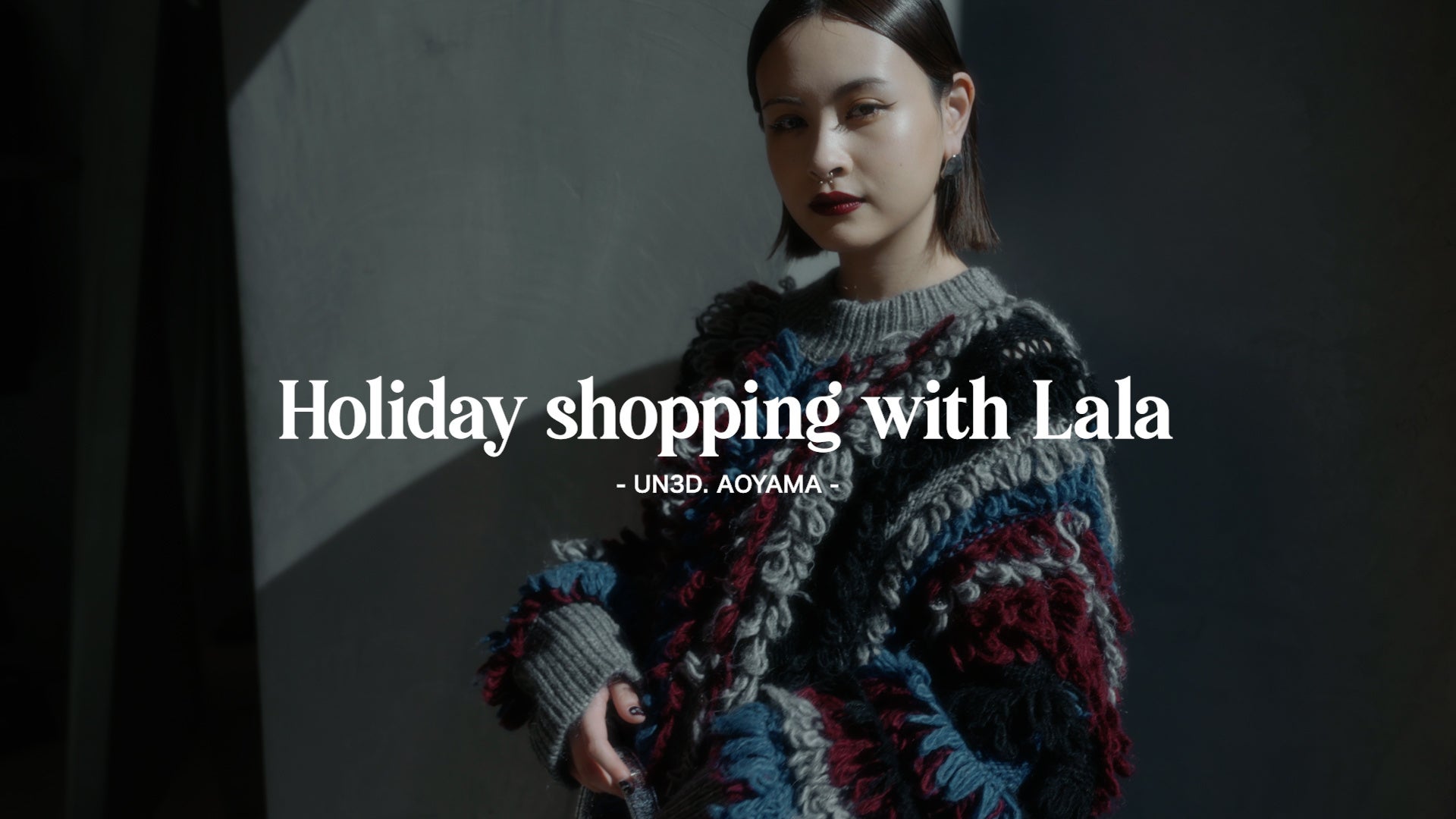 UN3D. モデルの高橋ららさんを起用したホリデーフィルムを11月22日に公開のサブ画像1_Holiday shopping with Lala