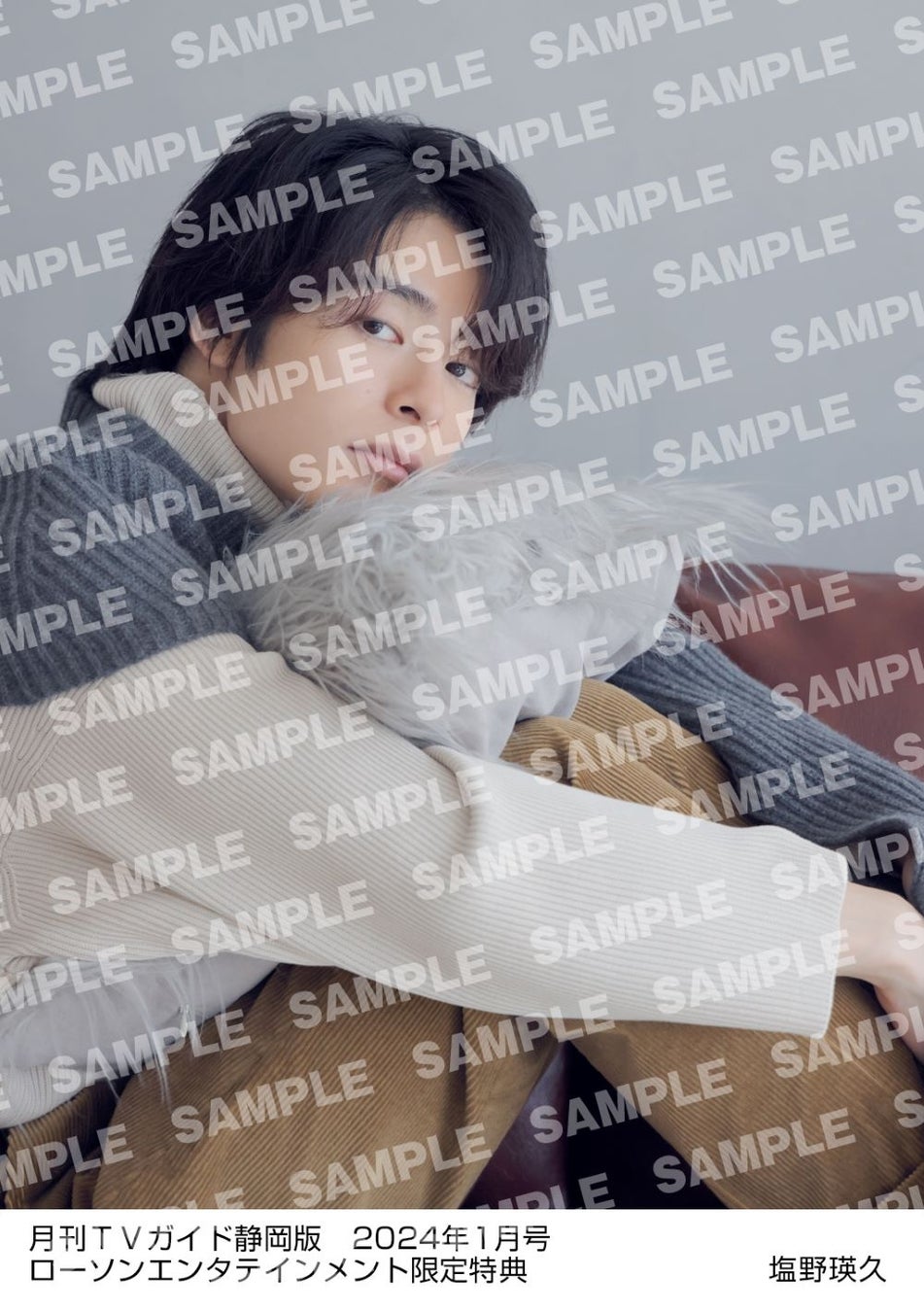 注目俳優・塩野瑛久が「月刊TVガイド2024年1月号」に登場！ 秋ドラマで多彩な役柄を演じる彼のナチュラルな表情が堪能できる美麗グラビアは必見。購入者特典として、生写真プレゼントも決定!!のサブ画像8