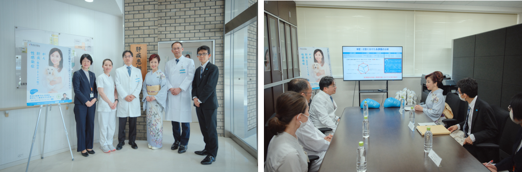 「知って、肝炎プロジェクト」肝炎対策特別大使の伍代夏子氏が広島県を訪問。「今は飲み薬で治療が出来るので、私の経験を生かして検査の重要性を訴えたい。」のサブ画像2