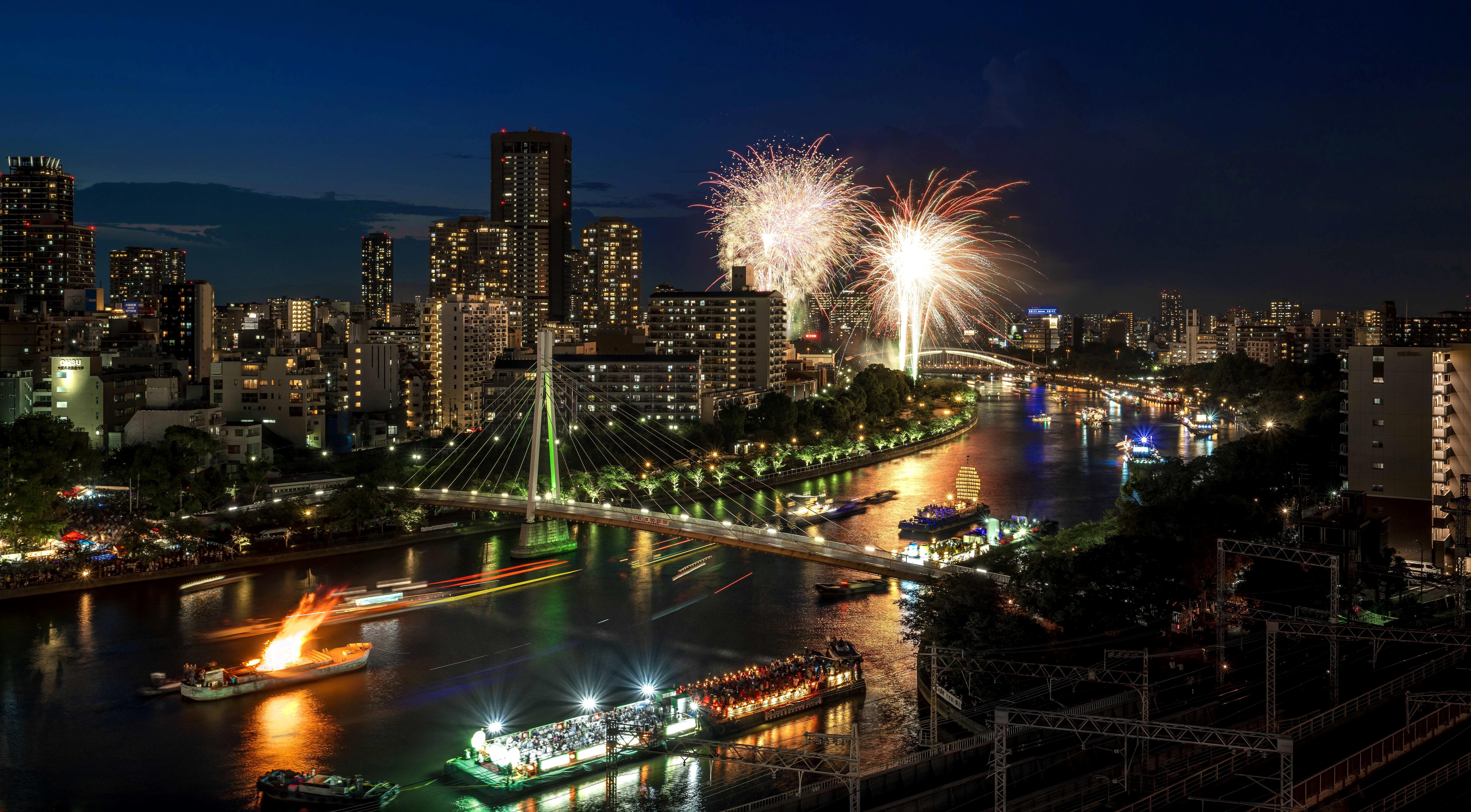 テレビ大阪　新社屋移転後初の「天神祭生中継」大阪出身メッセンジャー黒田が初MC！！のサブ画像2_Ⓒテレビ大阪