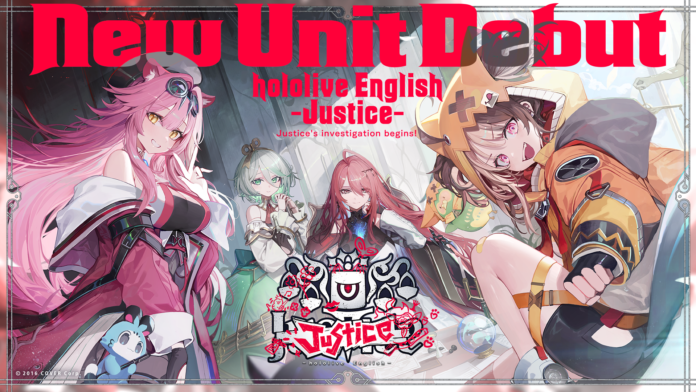 「ホロライブEnglish」新ユニット『hololive English -Justice-』デビュー決定！！のメイン画像