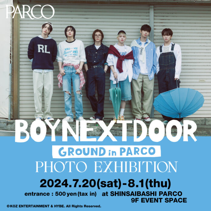 本日待望の日本デビュー！BOYNEXTDOOR国内初の写真展「BOYNEXTDOOR GROUND IN PARCO -PHOTO EXHIBITION-」渋谷に続き、心斎橋でも開催決定！のメイン画像