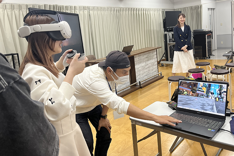 専門学校東京アナウンス学院×配信・VR・クリエイター企業 が“新時代の授業”を展開～人気ライバーによる講義からメタバース体験まで～のサブ画像5_メタバース体験実習