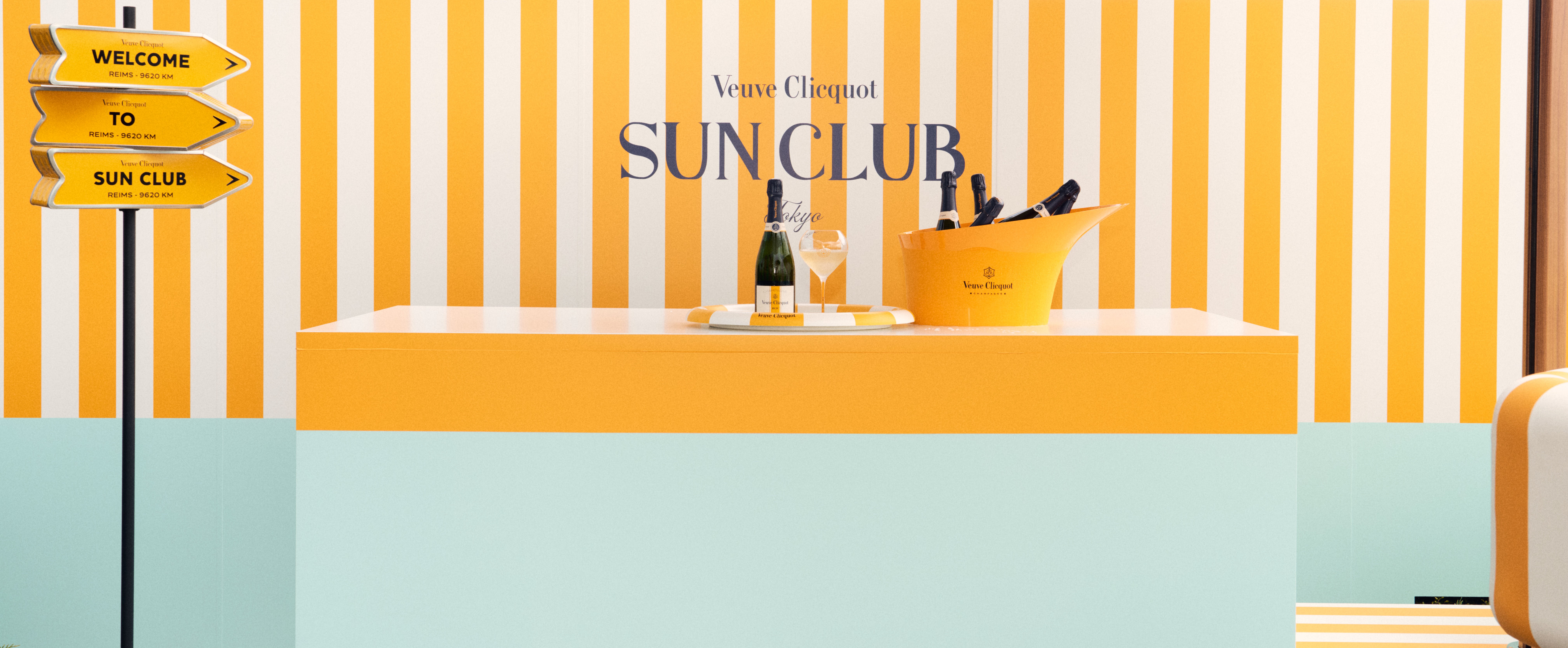 「ヴーヴ・クリコ リッチ オン アイス&ロゼ」を楽しむポップアップテラス「SUN CLUB by Veuve Clicquot（サン・クラブ by ヴーヴ・クリコ）」が各地にオープンのサブ画像1