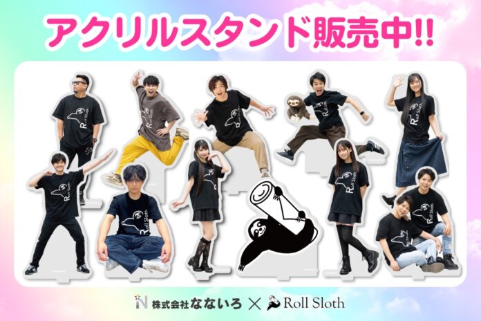 下北沢「Roll Sloth」にて芸能事務所なないろタレントのアクリルスタンド販売中のメイン画像