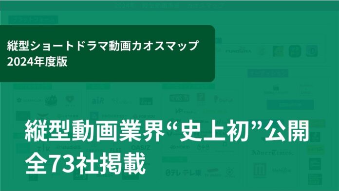 「縦型ショートドラマ市場カオスマップ(2024年度版)」を初公開～テレビ朝日が調査・制作に協力～のメイン画像