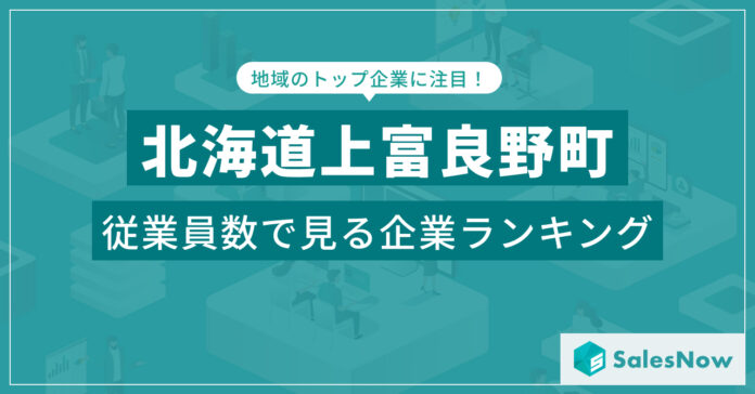 【北海道上富良野町】従業員数ランキングを公開！／SalesNow DBレポートのメイン画像